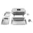 Chafing Dish Buffet Set Stainless Steel Buffet Warmer Tray with 2 x 8.98Qt Pans Food Warmers for Parties Buffet