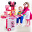 Disney new Mickey Minnie Frozen children's cooking kitchen utensils simulation tableware girls play house toys trolley box