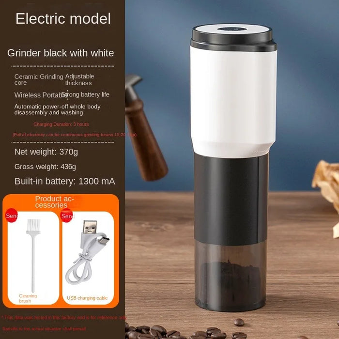 Electric coffee machine Small home automatic ceramic core grinder hand portable multi-function bean grinder