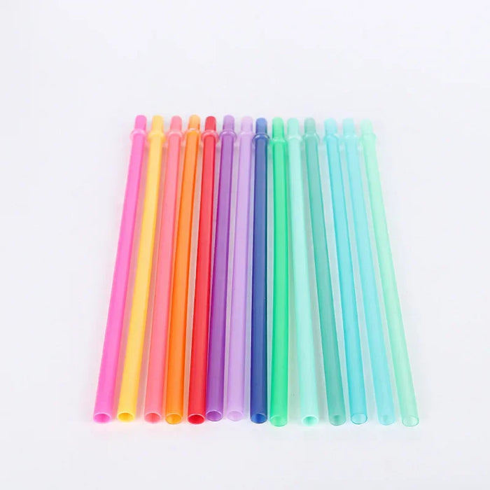 Creative Straight Drinking Straw Anti-removal PP Straws Multicolor Reusable Straws For Bar Party Wedding Kitchen Accessories