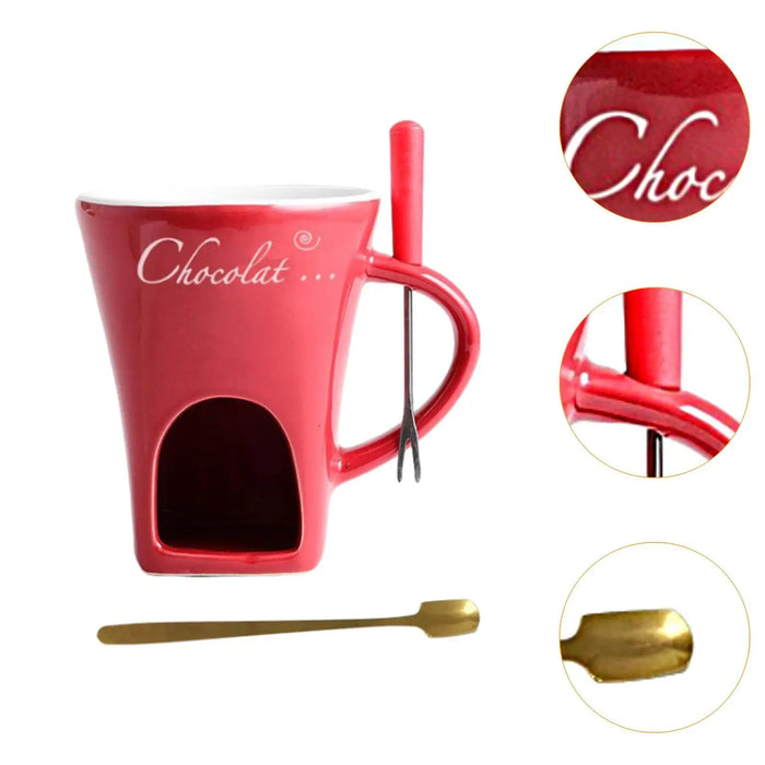 Fondue Pot Kitchen Appliances Fondue Mug for Party Valentines Day Date Night