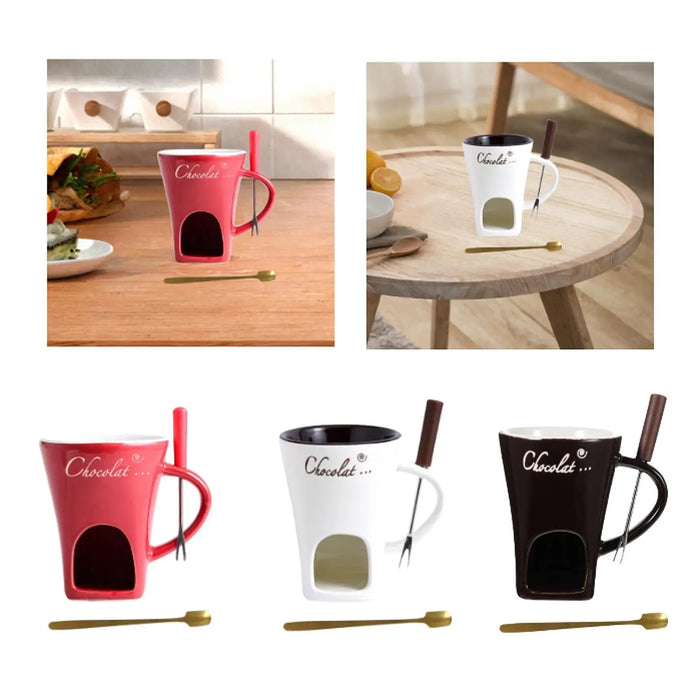 Fondue Pot Kitchen Appliances Fondue Mug for Party Valentines Day Date Night